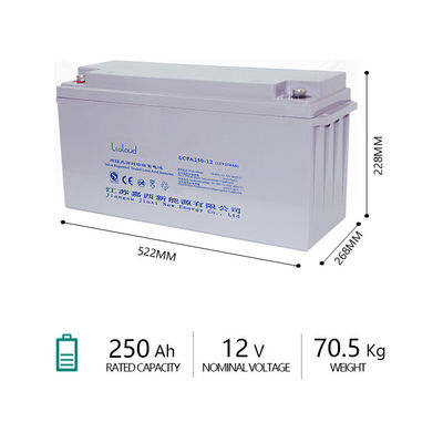 Rechargeable SLA Sealed Lead Acid Battery 250Ah 12v Deep Cycle Battery